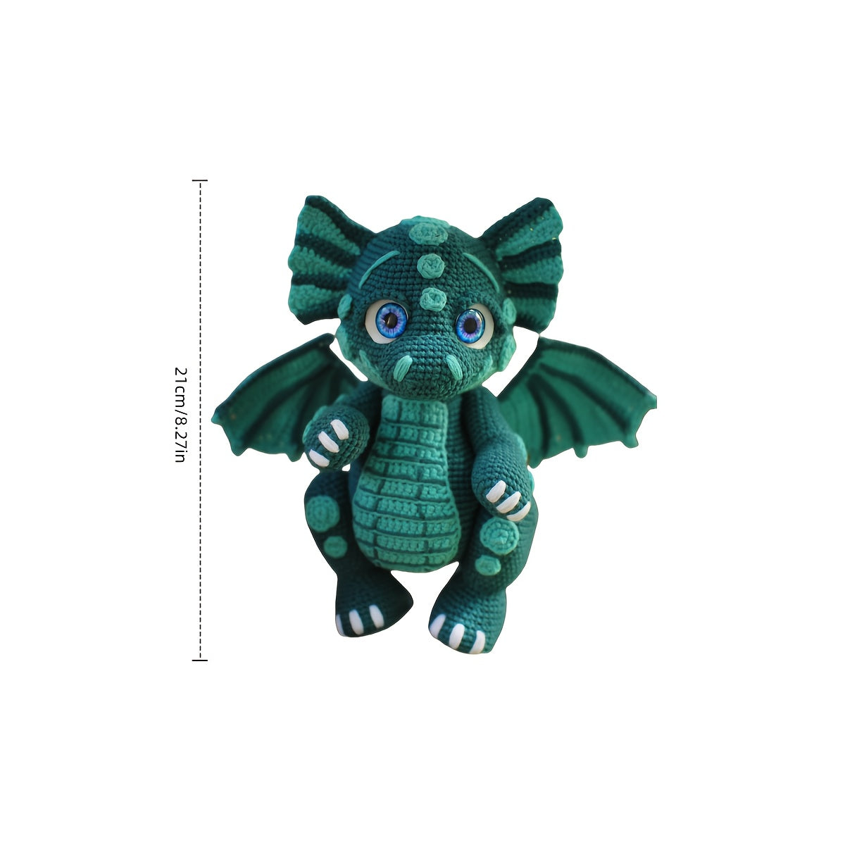 1 Set Beginner Animal Crochet Kit,Crochet Kit for Adults Beginners,With Step-by-Step Text Tutorial,Dragon DIY Knitting Kit,Cute and Funny Home Decorations,Birthday Valentine's Day Holiday Gifts