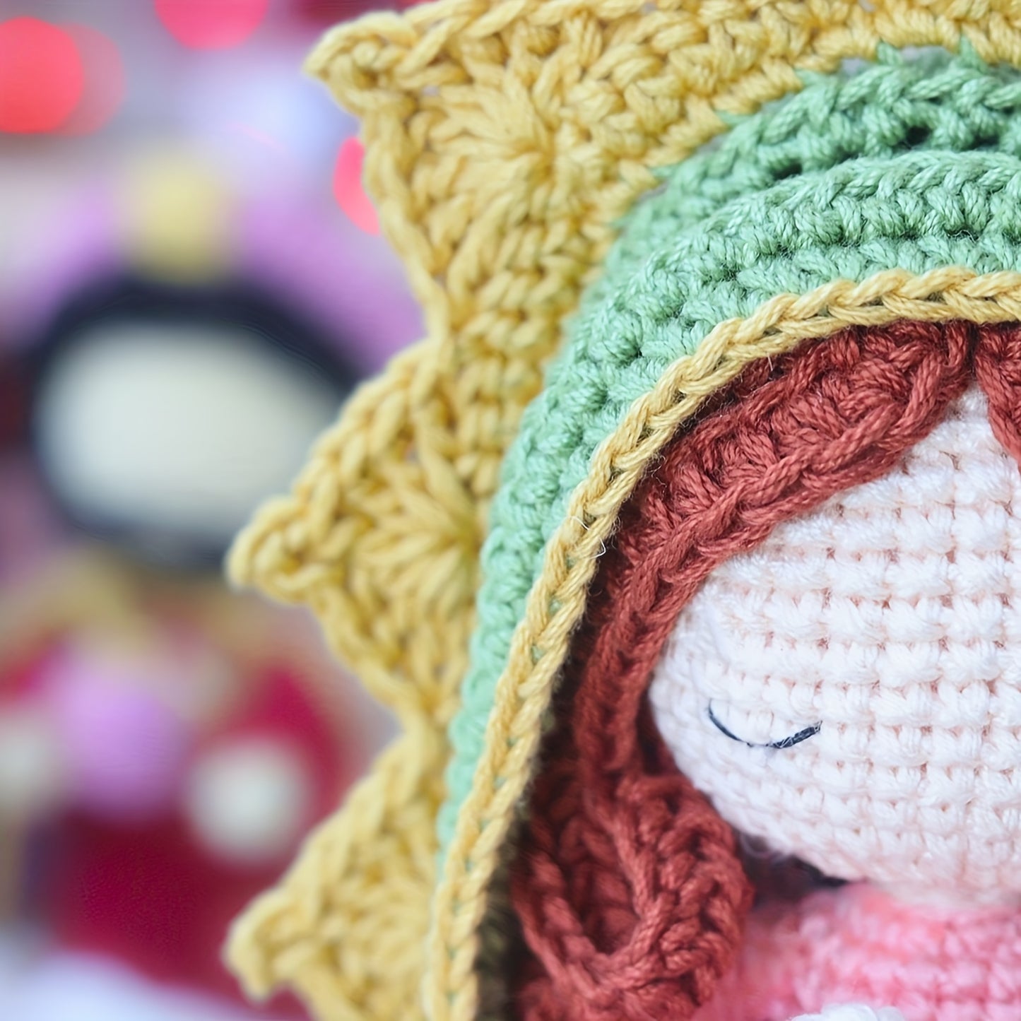 Vioiv 1Pcs Virgin of Guadalupe crochet kit For beginners-Crochet Amigurumi Kit-Adult Crochet Handcraft DIY Animal Crochet Kit for Beginners-Includes complete beginner instructional videos- Handmade Crochet For Craft Lovers, Crochet Kit For Adults, DIY Cro