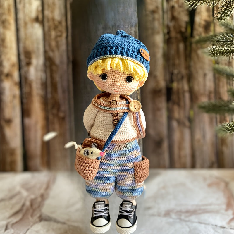 Beginner DIY Cute Crochet Kit for Boys - Includes cable、Accessories and complete English manual,Knitting Craft Kit - Perfect Gift