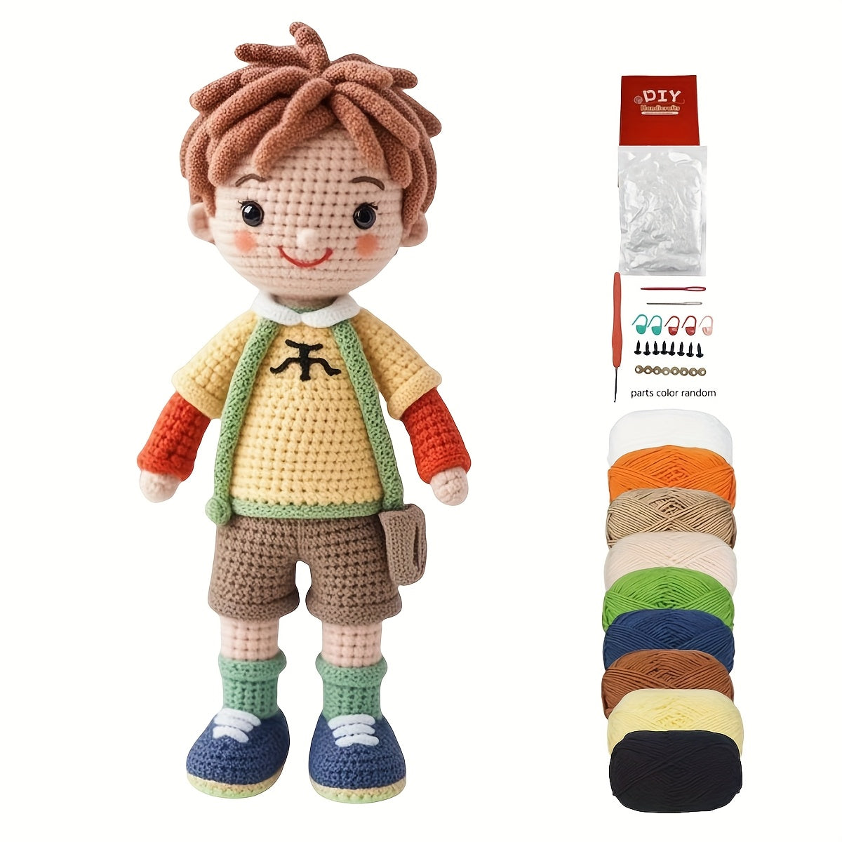 Beginner Crochet Kit,Adult Step-by-Step Crochet Bag,Boy DIY Woven Kit,Cute Spring and Summer Home Decorations,Birthday and Valentine's Day Gifts