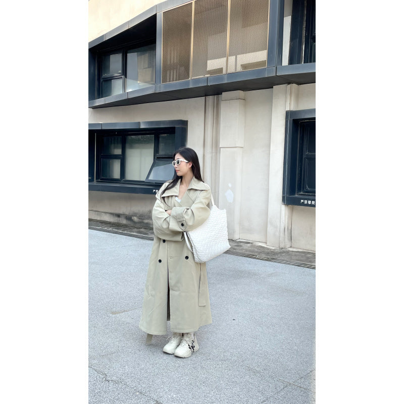 Two-tone Tote Bag2025New Large Capacity Casual Waterproof Tote Bag for Women in Cream White with Textured Pattern/Obsidian Black Coarse Flower Commuter Shopping Bag