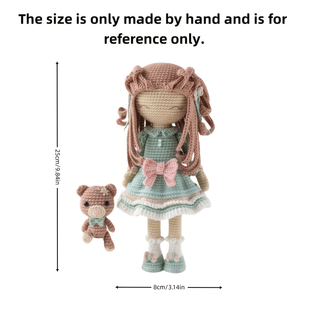 A set of Shirley girls DIY Woven Kit,Suitable for Beginners、Knitting Kit for Handcraft Enthusiasts,Birthday gift,Valentine's Day and other holiday gifts,It's a gift for family members、Friends、The best gift for a partner-Non-Finished Product