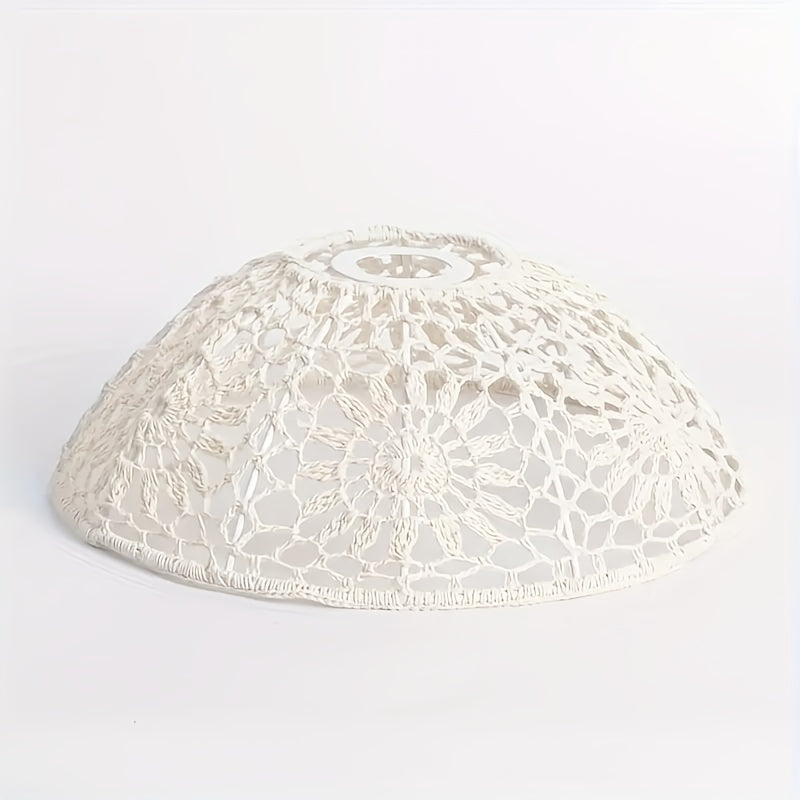 Bohemian Style Handwoven Rope Pendant Lampshade,Suitable for Bedroom、B & B、Hotel、Creative Lighting and Decoration