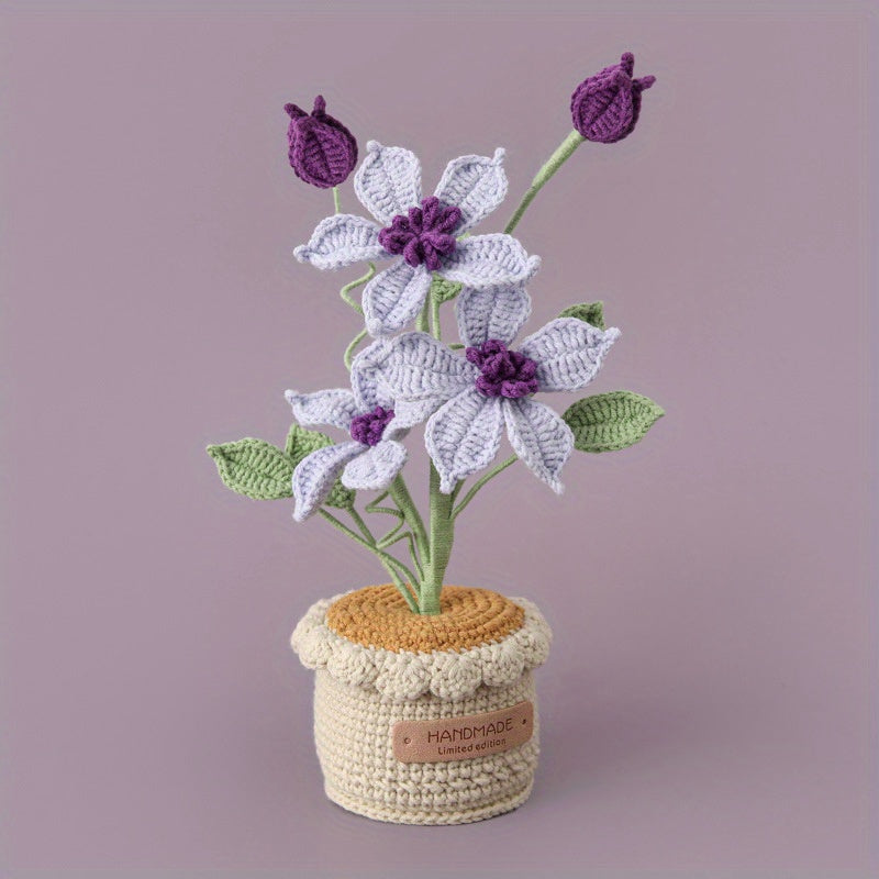 Handwoven Fairy Clematis New House Tea Room Office Home Decoration