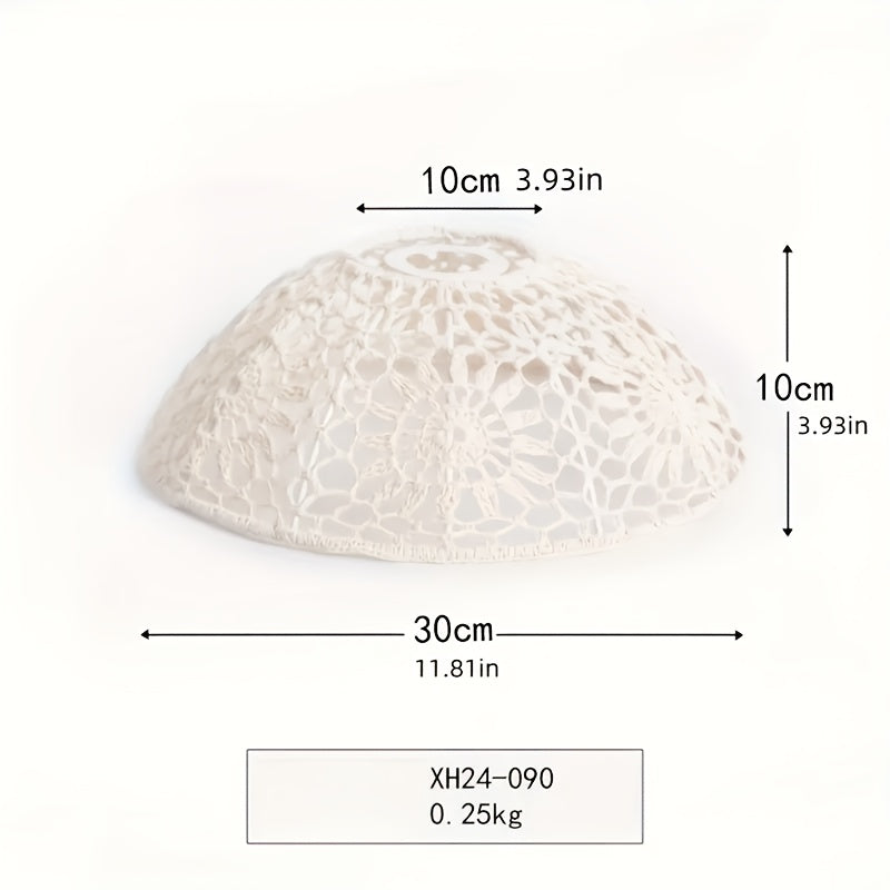 Bohemian Style Handwoven Rope Pendant Lampshade,Suitable for Bedroom、B & B、Hotel、Creative Lighting and Decoration