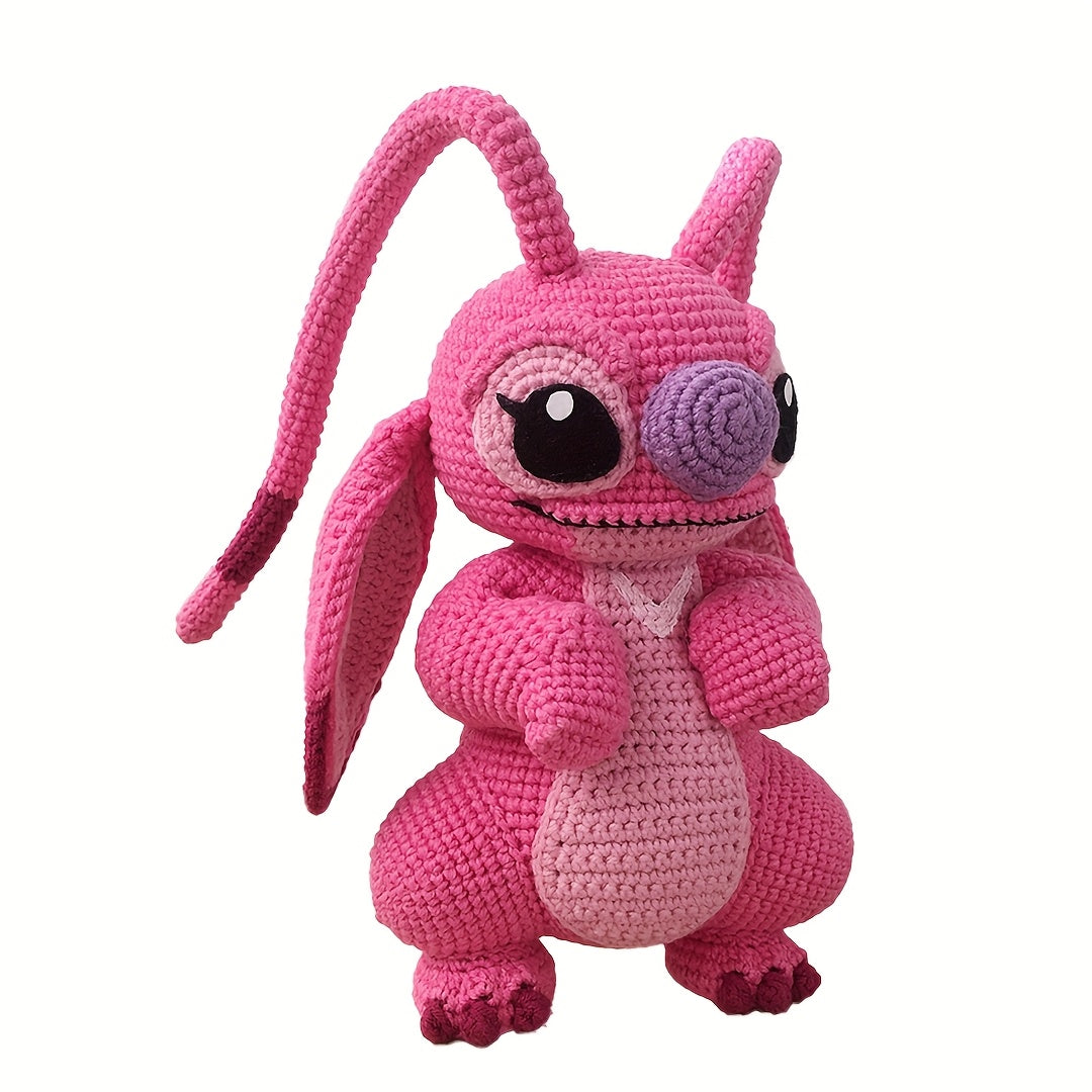 Vioiv Pink Cute Plush Toy Crochet kit For beginners- Amigurumi Adult Crochet Handcraft DIY-Animal Crochet Kit for Beginners-Contains everything needed for crochet-Includes Paper English Basic Sewing Tutorial Manual-Includes detailed instructional videos s