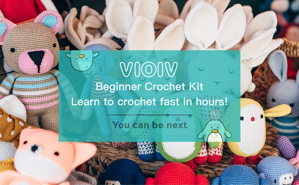 Vioiv 1Pcs Virgin of Guadalupe crochet kit For beginners-Crochet Amigurumi Kit-Adult Crochet Handcraft DIY Animal Crochet Kit for Beginners-Includes complete beginner instructional videos- Handmade Crochet For Craft Lovers, Crochet Kit For Adults, DIY Cro