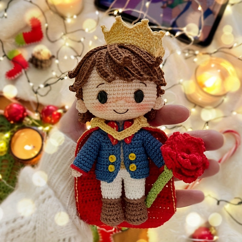 Beginner Boy Crochet Kit - One-piece Complete Crochet Kit,Including yarn、Hook、Pattern and English Manual Tutorial - Four Seasons DIY Handmade Toy Making Kit