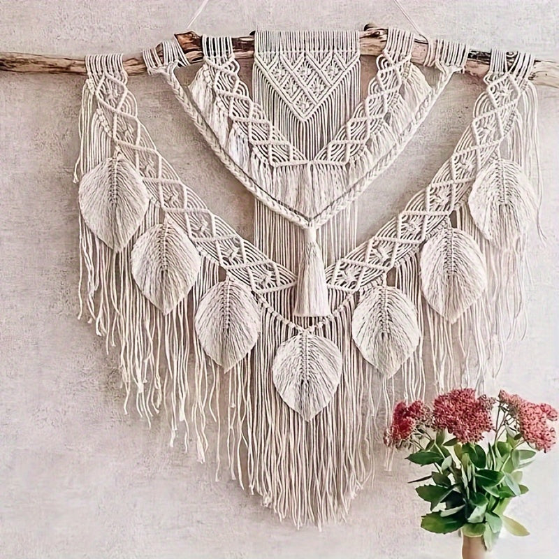 1Pieces Handwoven Bohemian Wall Decoration for Homestay Hotel Background Simple Hanging Cloth Hanging Decoration Cotton Rope Wall Hanging
