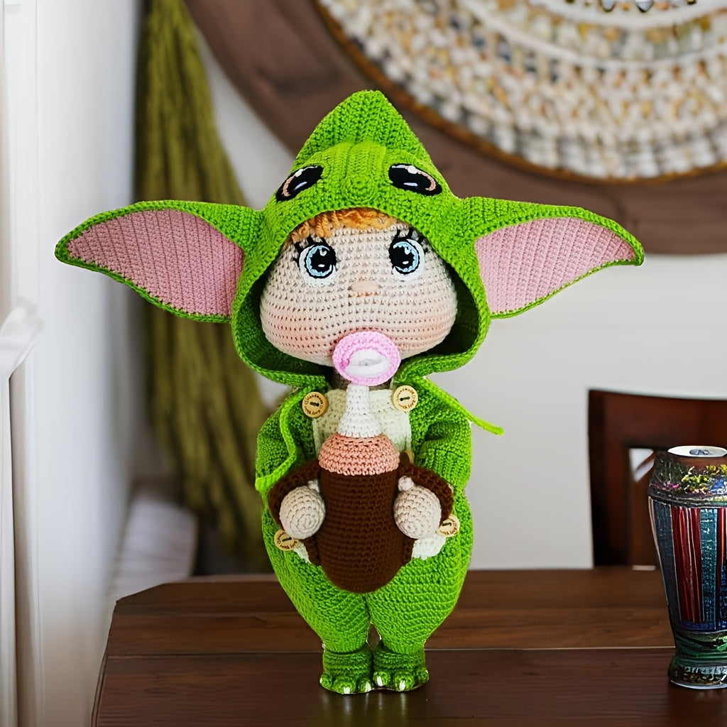 1Alien Beginner Crochet Kit,Crochet Kit for Adults,With Step-by-Step Textual Tutorial,DIY Adult Crafts,Birthday and holiday gifts,Cute and Fun Modern Home Decor Ornaments