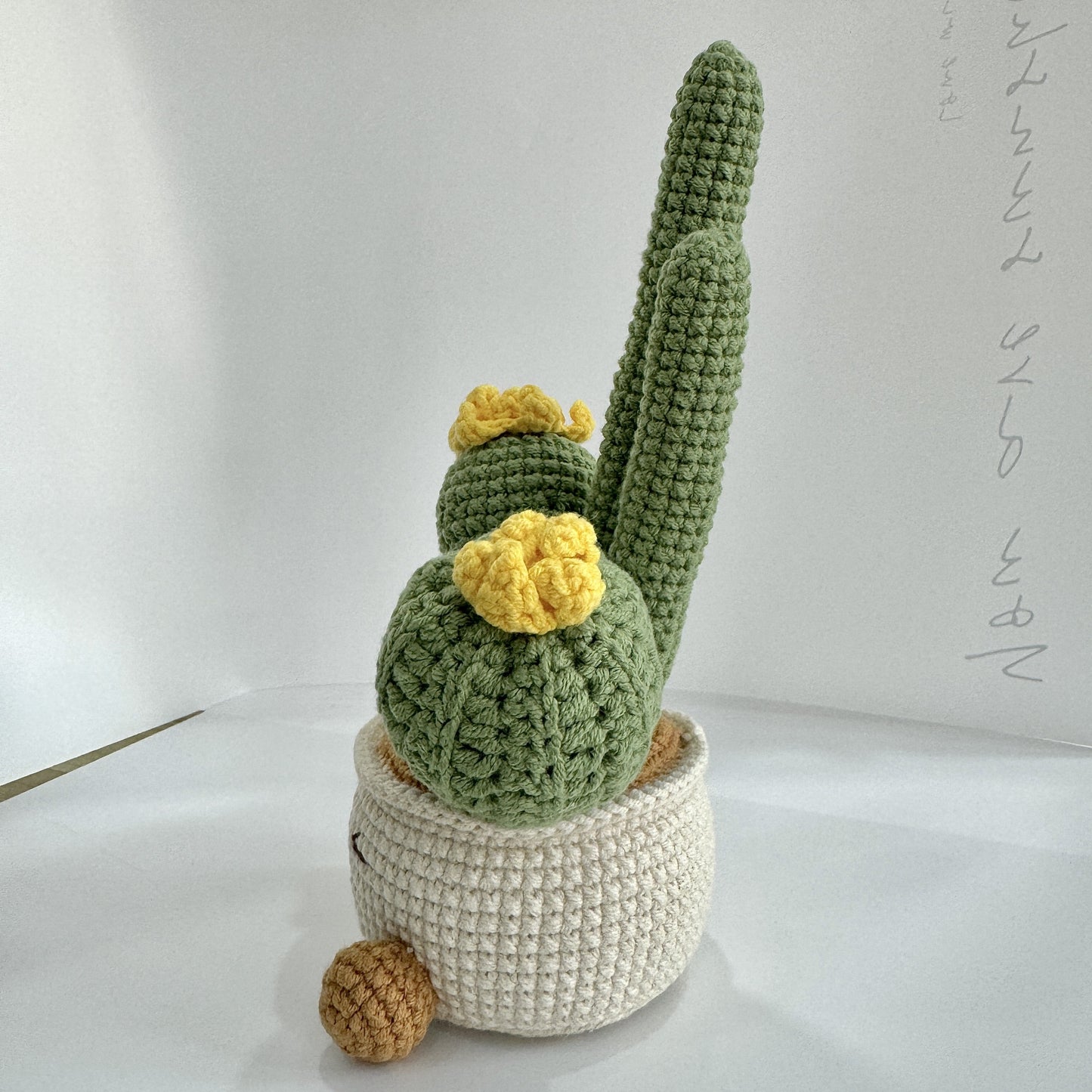 Hand Woven Cactus Artificial Plants with Container - Office Decoration Plush Hovosia,Desktop Bedroom Display - Very suitable for a new home,Christmas,Halloween,Hanukkah Festival,Thanksgiving Day,Mother's Day。