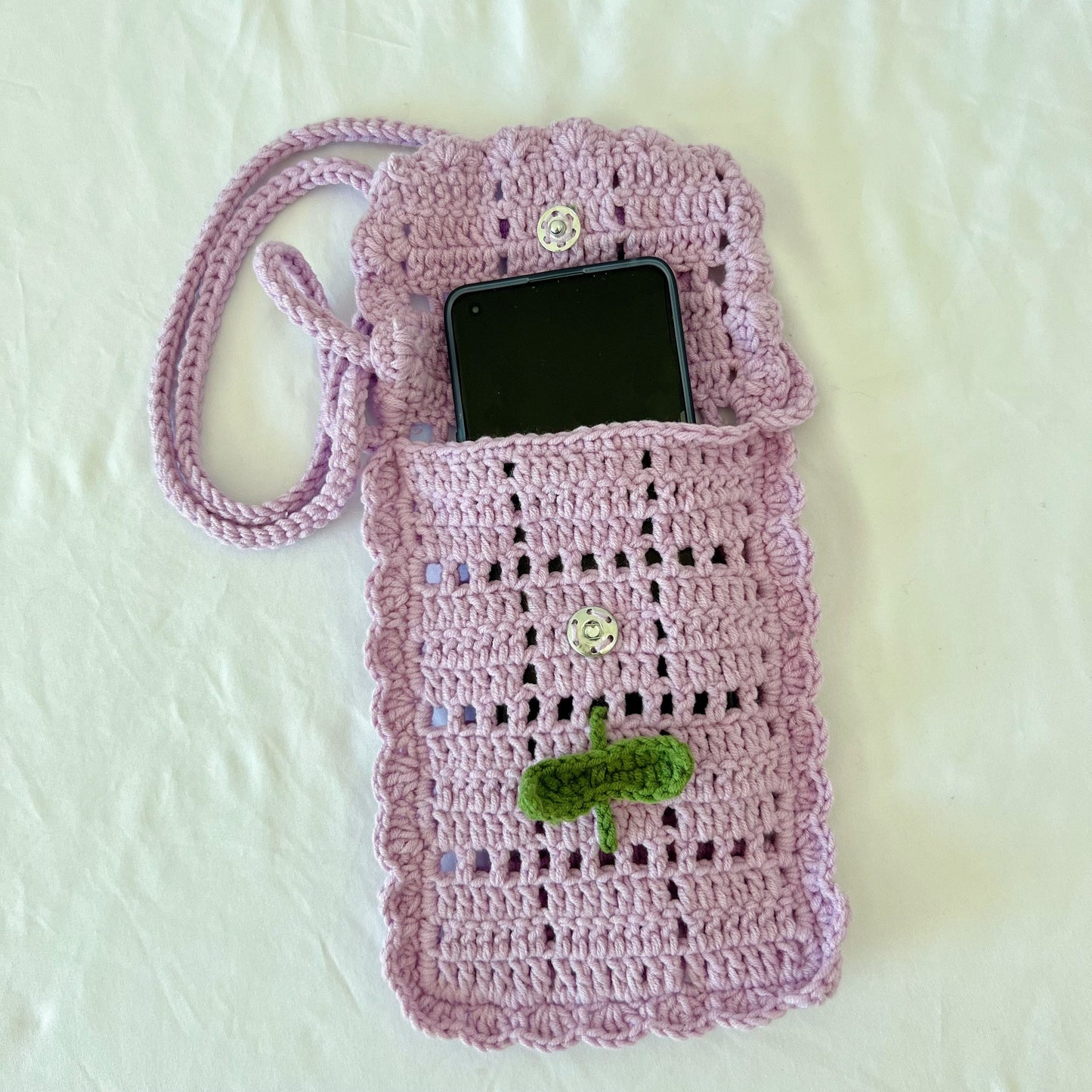 Hand-woven Flower Ladies' Phone Bag 3D Rose Daisy Vintage Lady Style Crossbody Bag Portable for Outings
