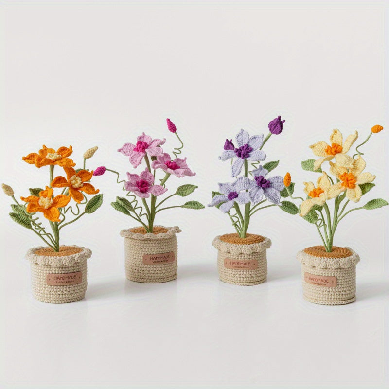 Handwoven Fairy Clematis New House Tea Room Office Home Decoration