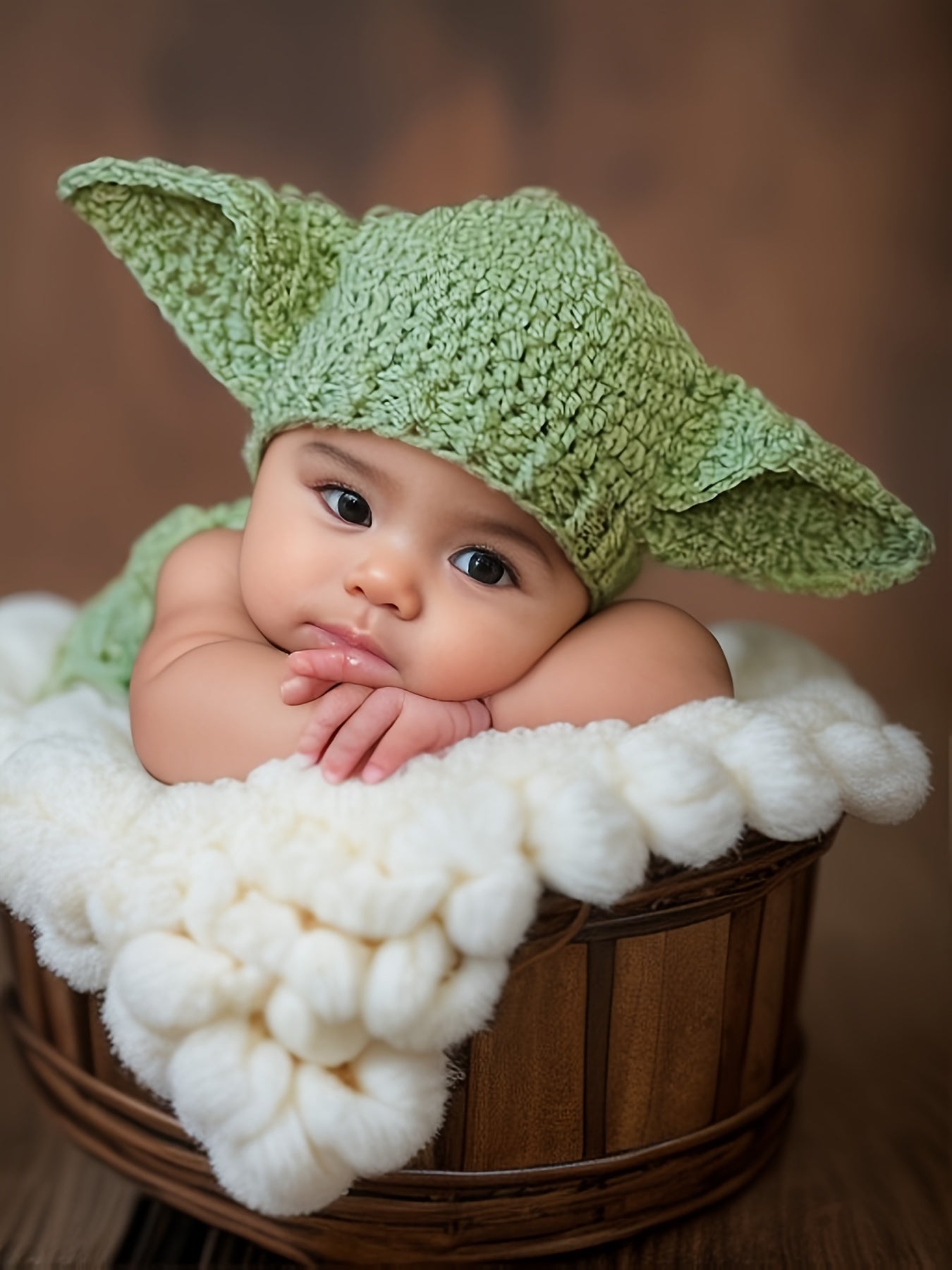 Star Elf Style Cute Baby Newborn Knitted Sweater Photography Party Set