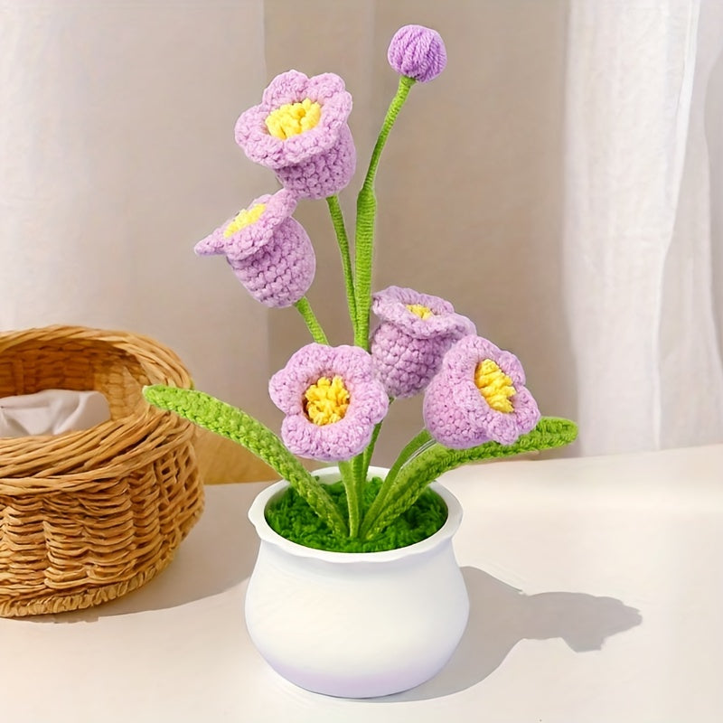 Handwoven Iron Wire Lotus Flower Pot:Modern Style,Multiple Flowers,Suitable for Families、Office、Desktop、Desk、Wedding、Birthday、Holiday Decoration
