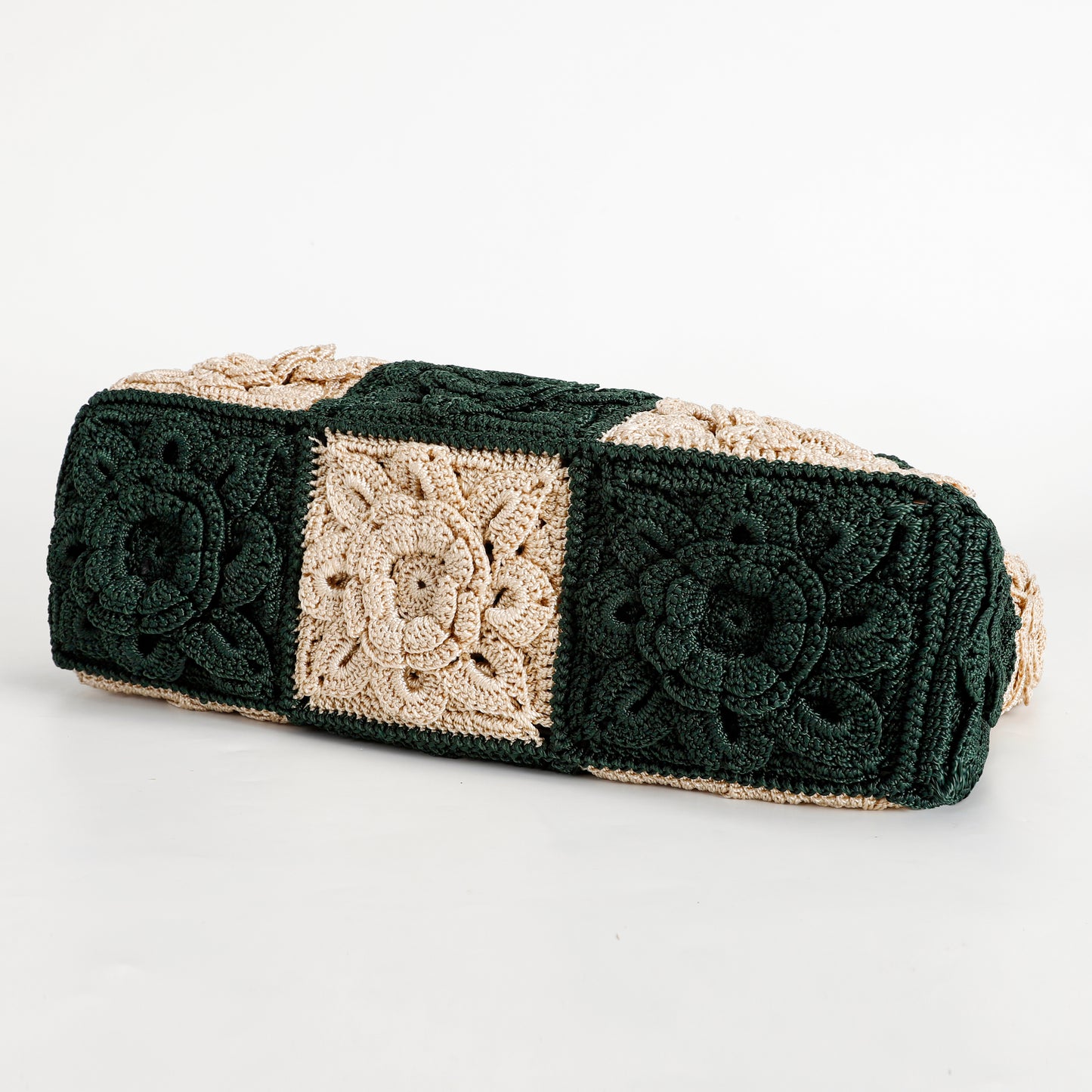 19Peony Flower Handmade Crochet Bag