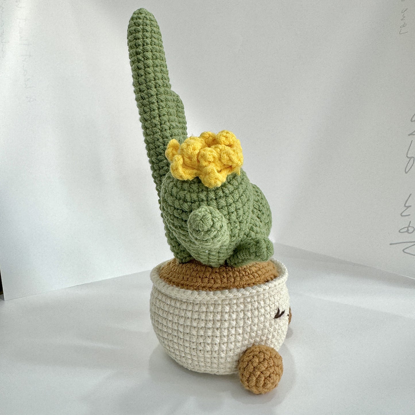 Hand Woven Cactus Artificial Plants with Container - Office Decoration Plush Hovosia,Desktop Bedroom Display - Very suitable for a new home,Christmas,Halloween,Hanukkah Festival,Thanksgiving Day,Mother's Day。