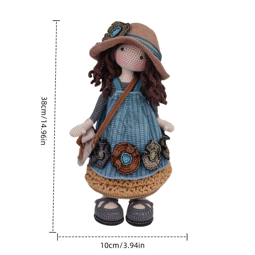 Princess Crochet Kit for Beginners,Adult Step-by-Step Tutorial Handicraft DIY Kit,Birthday and holiday gifts,Cute and Fun Modern Home Decor