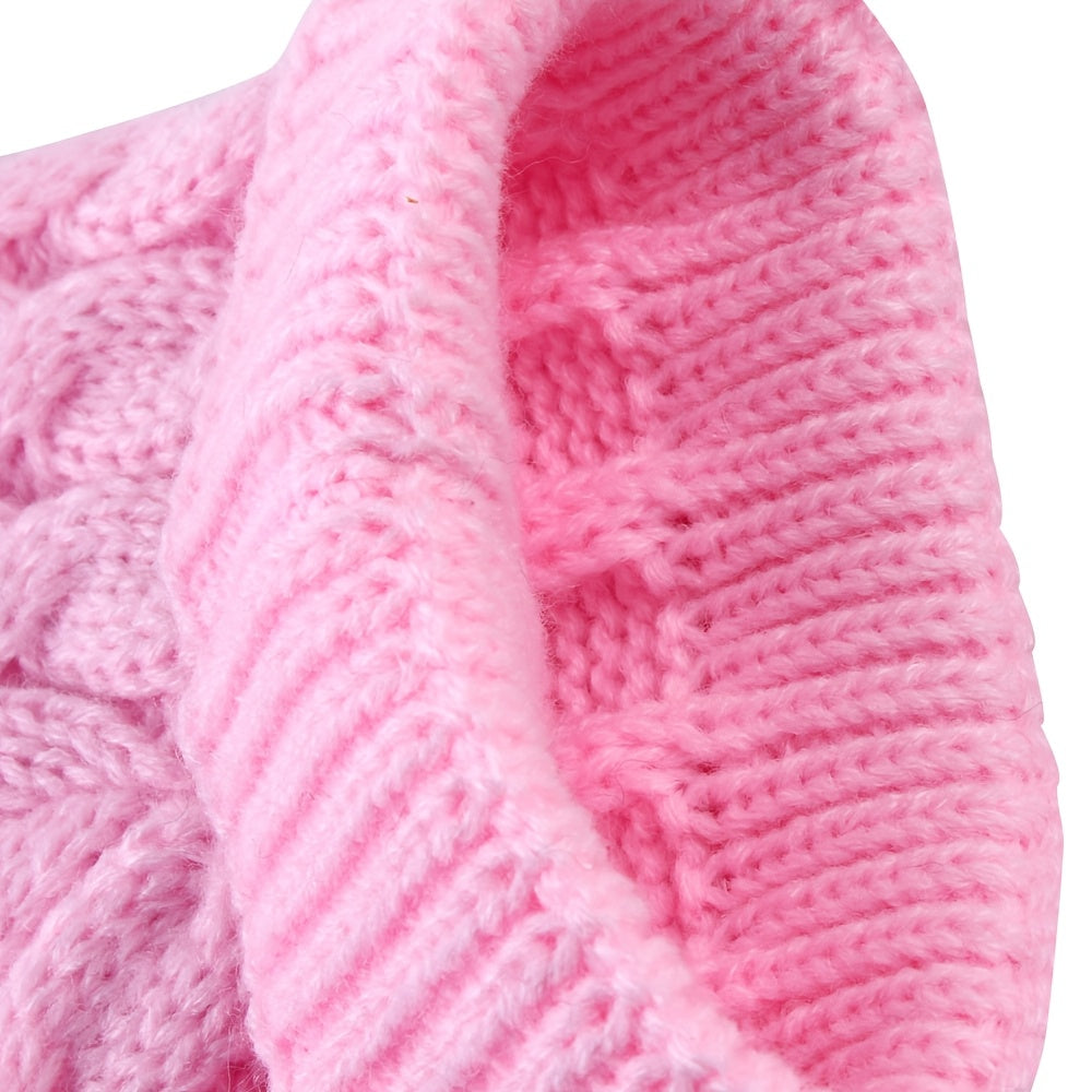 1Comfortable Knitted Cat and Dog Sweater - Soft Acrylic Pullover for Small to Medium Pets,Winter and Autumn Thermal,Yes7Available Colors,Machine Washable