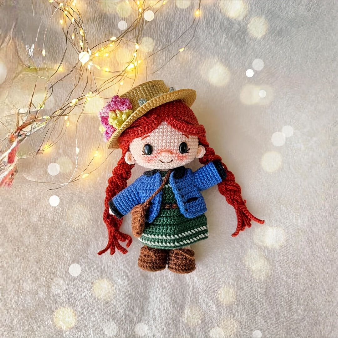 This Set1Set of Cute Green Roof Annie and Red Hair Twin Princesses Suitable for Little Princesses' DIY Outfits。It's a very interesting crochet kit for adults,Comes with Step-by-Step Video Tutorial,Suitable for experienced beginner crochet enthusiasts。 DIY