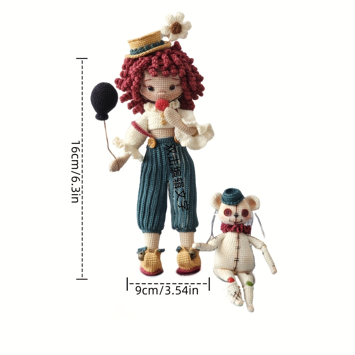 Suitable for experienced crochet crafters little boys and dolls DIY Crochet Kit,Includes complete handmade kit、Yarn and hook,Including crochet tutorial steps,It's the perfect home decor gift,It's also a delightful gift for handicraft enthusiasts,Christmas