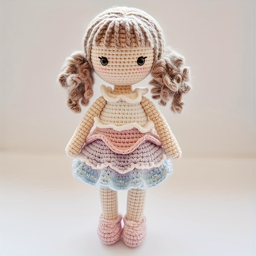 Beginner's Special Princess Crochet Hook Set,Includes Step-by-Step Text Tutorial Adult Knitting Kit,Layered Look Girl DIY DIY Kits,Cute Spring and Summer Home Decor Accessories,Birthday and Valentine's Day Gifts