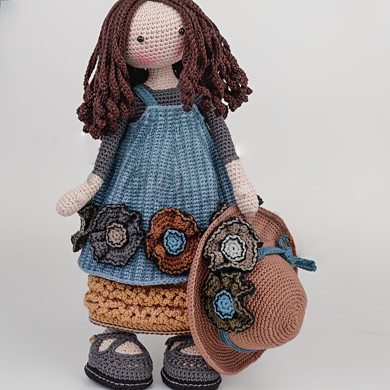 Princess Crochet Kit for Beginners,Adult Step-by-Step Tutorial Handicraft DIY Kit,Birthday and holiday gifts,Cute and Fun Modern Home Decor