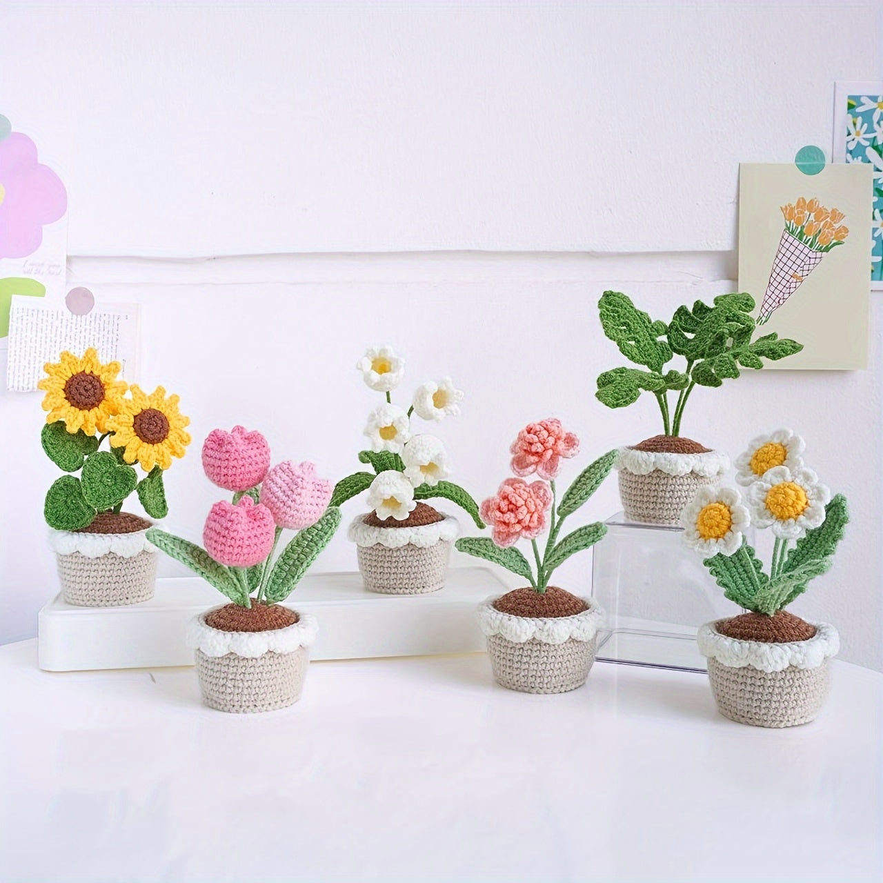 Plant and Flower Theme DIY Crochet Hook Set6Pieces