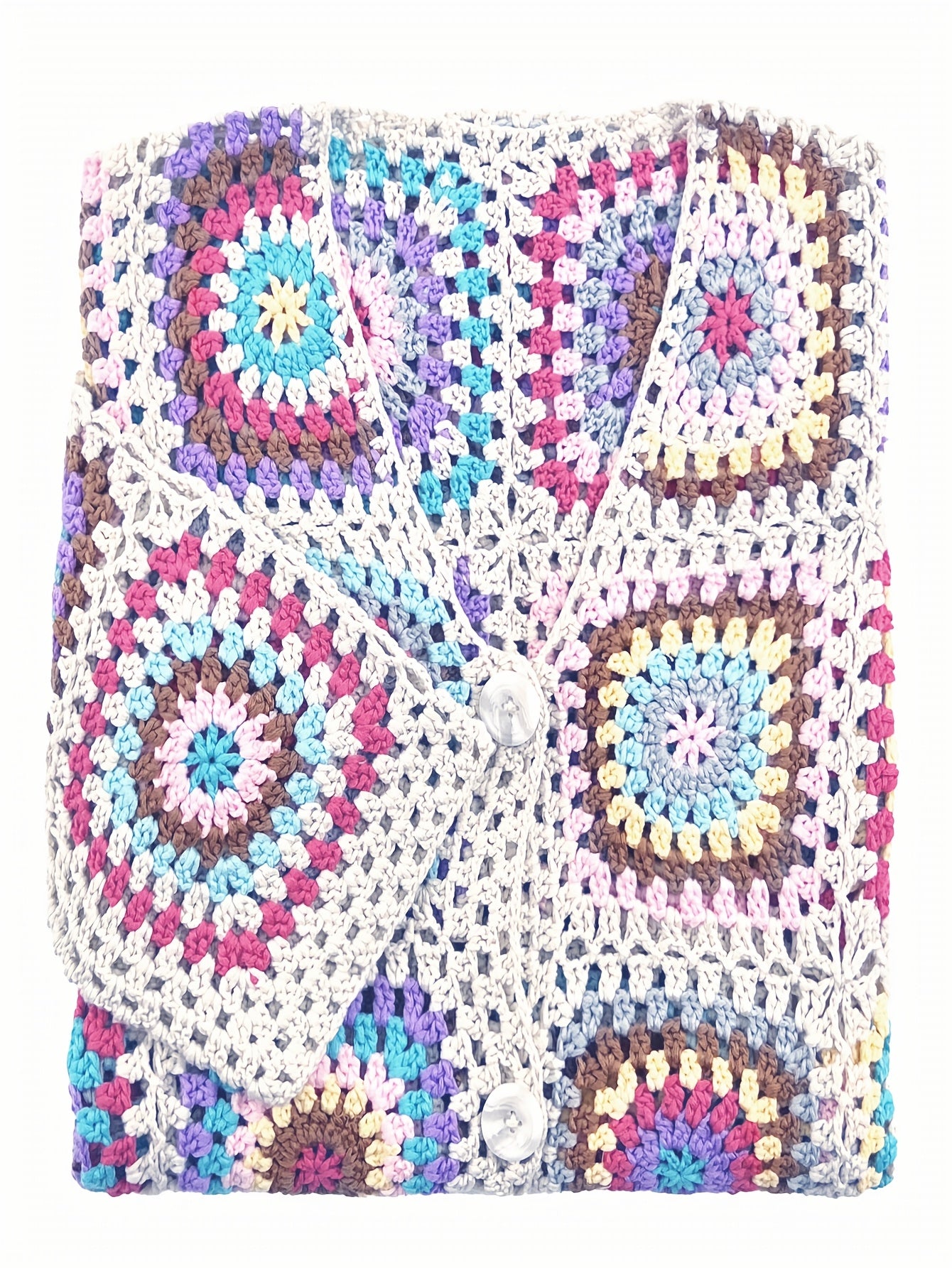 Handcrafted Knitted Floral Sweater
