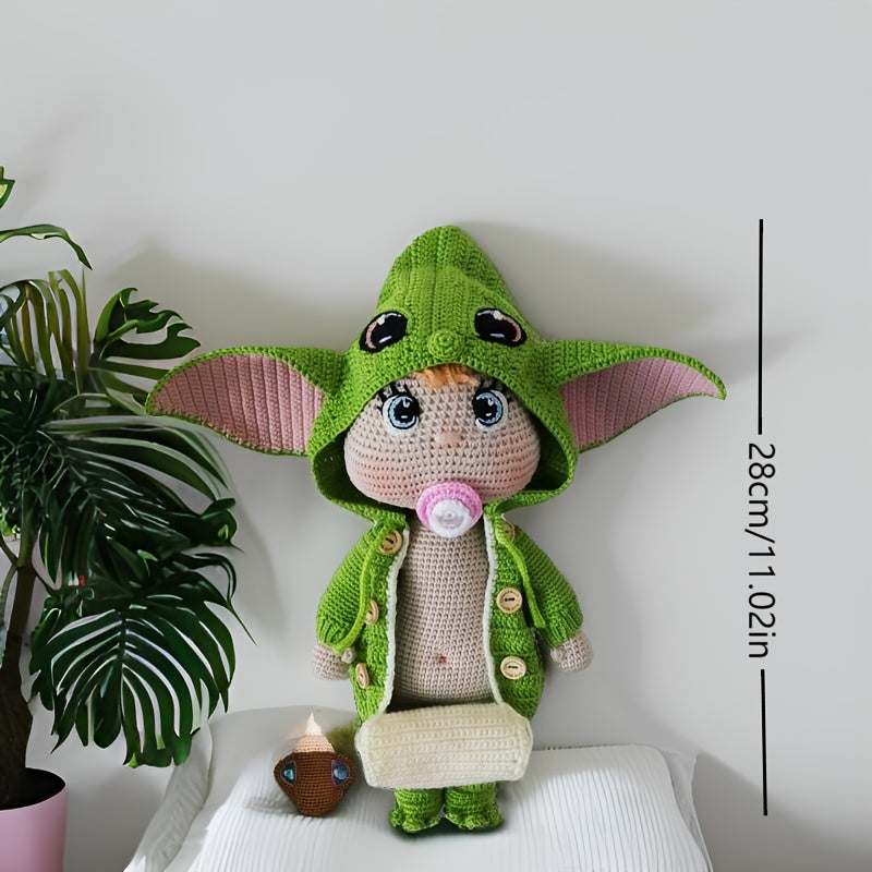 1Alien Beginner Crochet Kit,Crochet Kit for Adults,With Step-by-Step Textual Tutorial,DIY Adult Crafts,Birthday and holiday gifts,Cute and Fun Modern Home Decor Ornaments