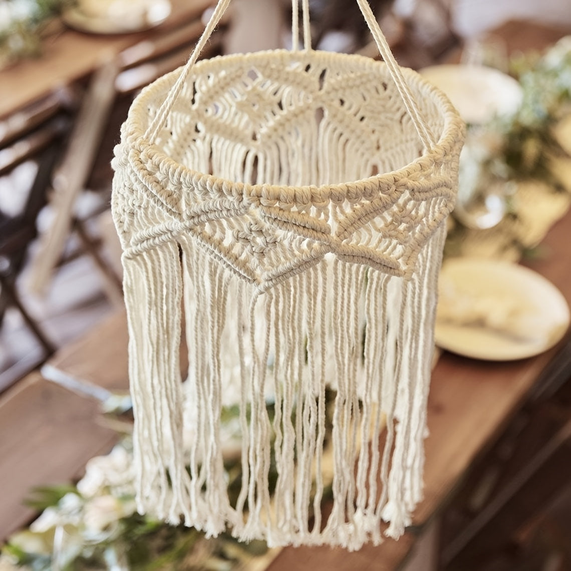 1Bohemian Style Handwoven Beaded Tassel Lampshade - White Blue Art Decorative Hanging Lampshade,Suitable for Living Room、Bedroom、Terrace Decoration(Bulb Not Included),Bedroom Ceiling Decoration | Tassel Decoration | Handicraft Quality,Room Decoration