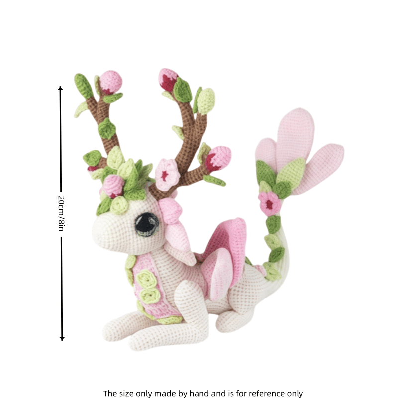 LMH Beginner and Intermediate Crochet Kit - Contains yarn、Hook and Step-by-Step Video Tutorial - 1Plum Blossom White Dragon Crochet Hook Set