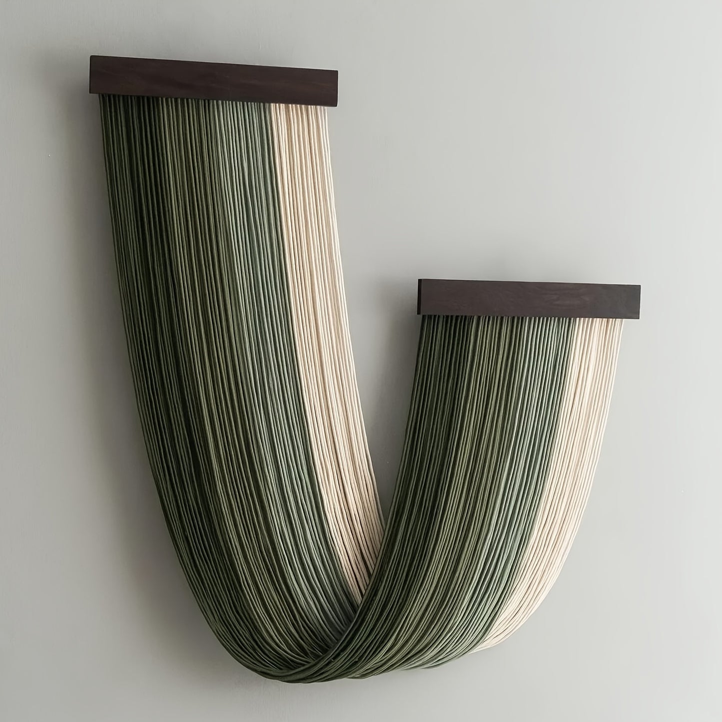 1Pieces Macrame Wall Hanging Bohemian Style Wall Tassel Tapestry Handmade Wooden Tassel Background Wall Hanging Decoration That Flutters with the Wind Living Room Bedroom Office Wall Tapestry