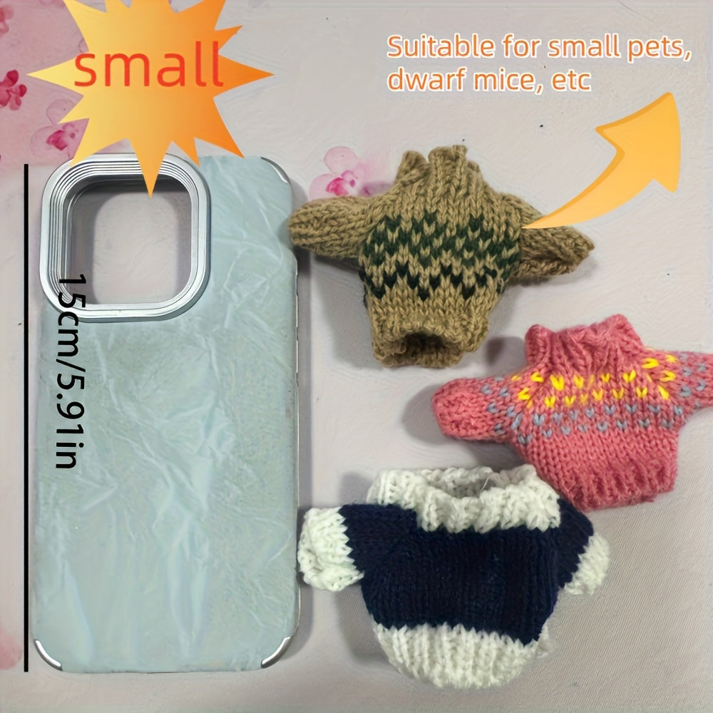 1Pet Clothing Accessories,Suitable for keeping warm and cute pets,Suitable for Everyday Wear,Suitable for squirrels、Rabbits and other small animals,Polyester Fiber,Small Pet Clothing