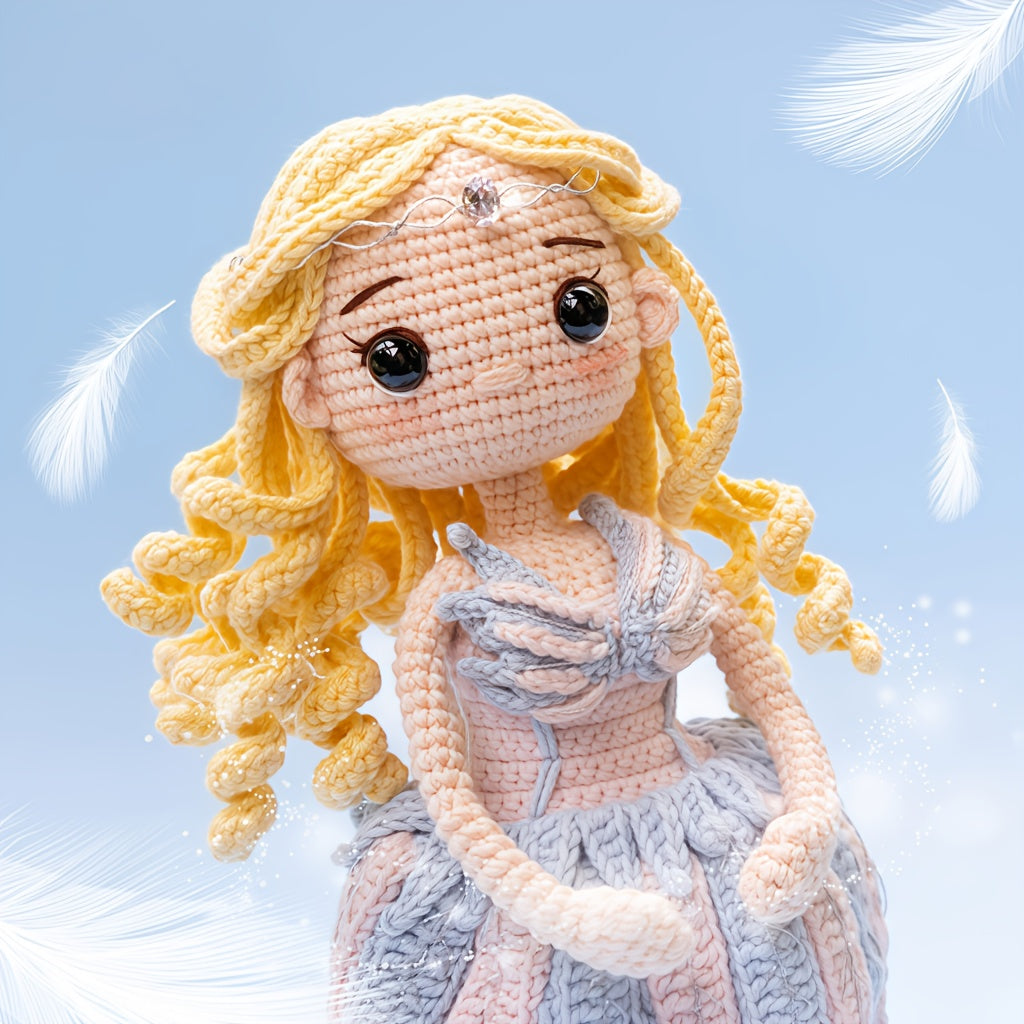 1Pieces/Set,Beginner Crochet Princess Kit,Amigurumi Adult Handwoven DIY,Ballet Princess Craft Set,Attached with English instructions、Step-by-Step Teaching and Gift Packaging,Modern Home Decor Ornaments,Four Seasons Fabric Handicrafts,Mother's Day Creative