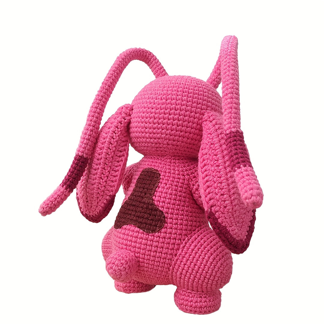 Vioiv Pink Cute Plush Toy Crochet kit For beginners- Amigurumi Adult Crochet Handcraft DIY-Animal Crochet Kit for Beginners-Contains everything needed for crochet-Includes Paper English Basic Sewing Tutorial Manual-Includes detailed instructional videos s