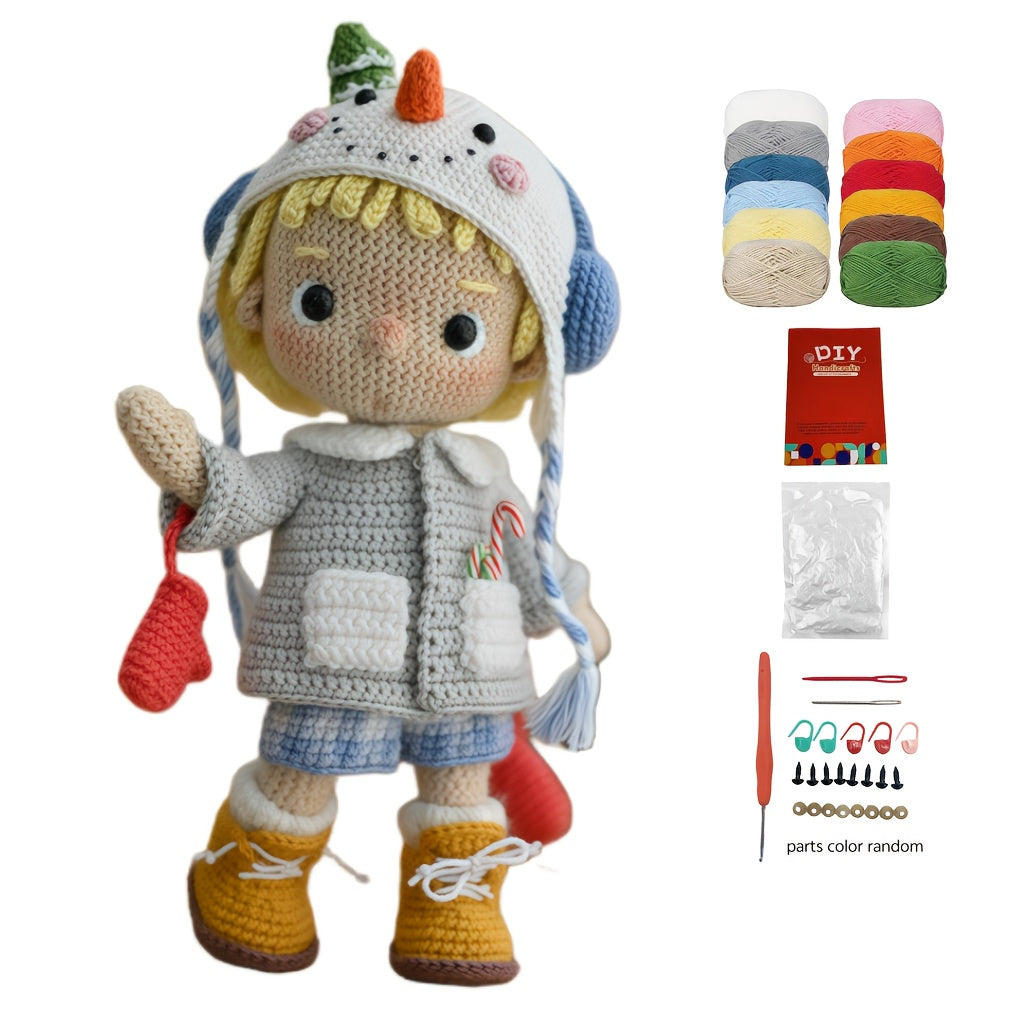 Snowman Knight DIY Crochet Kit,A product suitable for beginners、For Handicraft Enthusiasts diy Woven Kit,,Cute and Fun Furniture Decorations,It's a suitable gift for birthdays and other holidays,It's a gift for family members,A great product from a friend