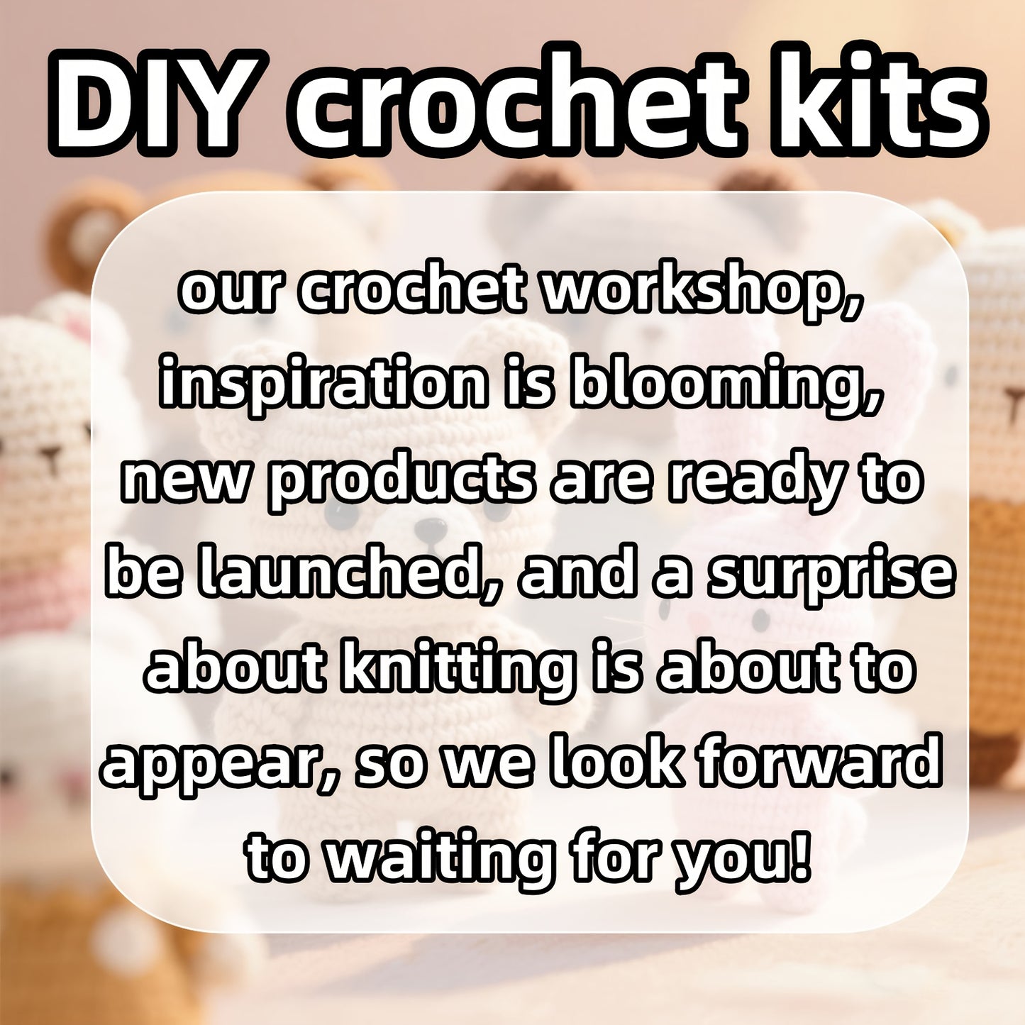 3Set of Frog Friends Crochet Hooks DIY Material Package - Handmade Ingredients - High-quality cables suitable for all seasons,Includes English Tutorial - Best Gift for Christmas and Valentine's Day Complete Crochet Hook Tool Set - Unfinished product