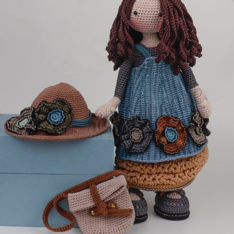 Princess Crochet Kit for Beginners,Adult Step-by-Step Tutorial Handicraft DIY Kit,Birthday and holiday gifts,Cute and Fun Modern Home Decor