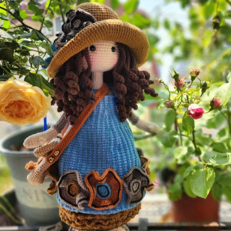 Princess Crochet Kit for Beginners,Adult Step-by-Step Tutorial Handicraft DIY Kit,Birthday and holiday gifts,Cute and Fun Modern Home Decor