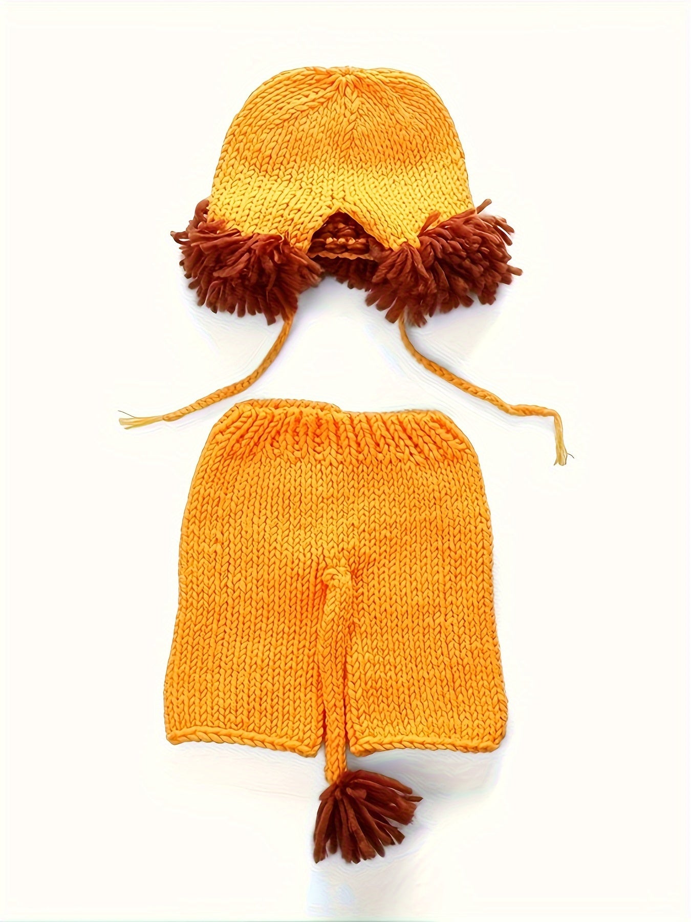 Children's Lion Costume Set for Baby's Full Moon Celebration100Handmade by Tenshou Clothing