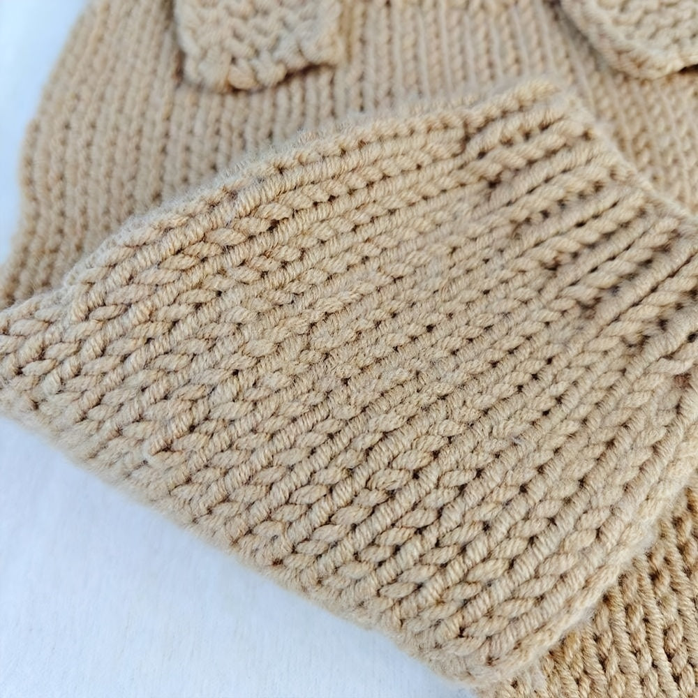 3Hand-Knitted Panda and Rabbit Newborn Photography Outfit - Shorts、Hat、Baby Boys and Girls' One-Piece ShortsSuit、Polyester Fiber、The perfect souvenir gift、Baby Clothing | Optimistic Design | Durable polyester、Baby Clothing