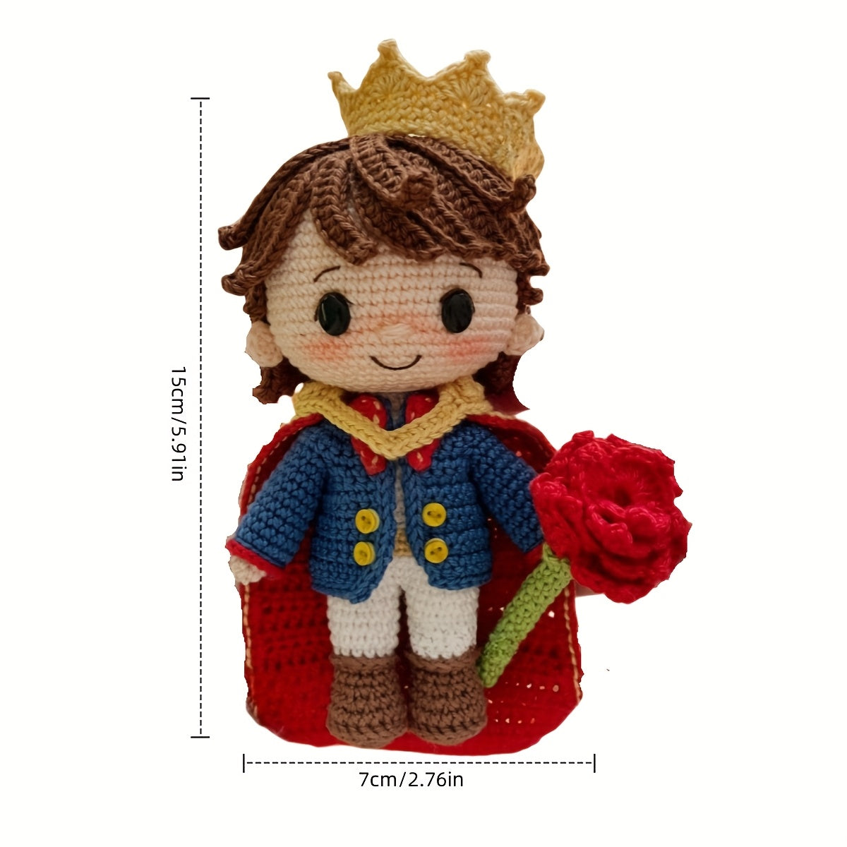 Beginner Boy Crochet Kit - One-piece Complete Crochet Kit,Including yarn、Hook、Pattern and English Manual Tutorial - Four Seasons DIY Handmade Toy Making Kit