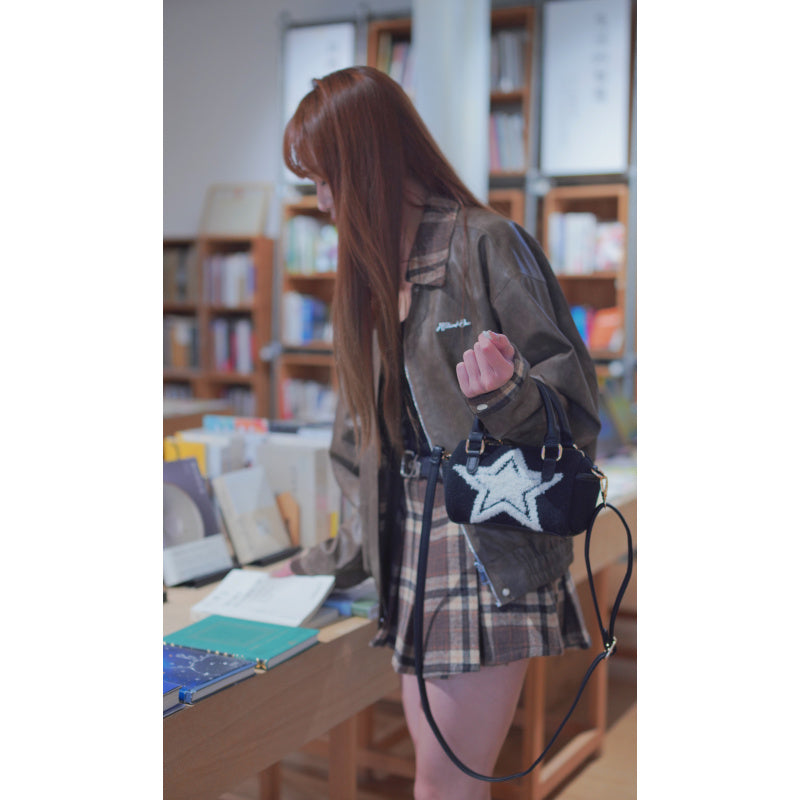 ZW XINGX Plush Hand-Carrying Bag ins Women's Mini Crossbody Bag2025Autumn and Winter New Trendy Cute Sweet Girl Hand Bag