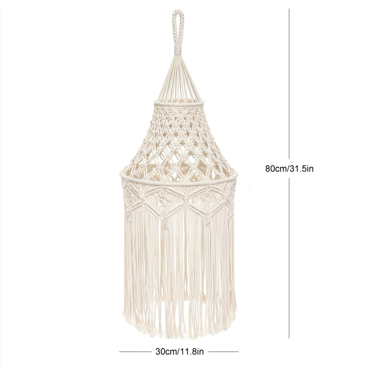 1Bohemian Style Handwoven Geometric Pattern Lampshade - Rectangular Fabric Lampshade with Tassel Trim,Suitable for Living Room、Bedroom、Office Art Decoration(Does not include lamp body),Cozy Room Decoration,Craftsmanship