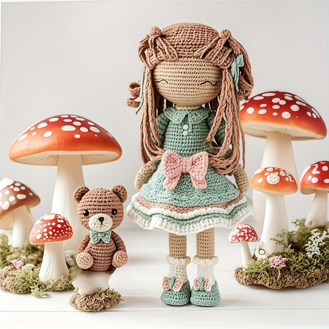 A set of Shirley girls DIY Woven Kit,Suitable for Beginners、Knitting Kit for Handcraft Enthusiasts,Birthday gift,Valentine's Day and other holiday gifts,It's a gift for family members、Friends、The best gift for a partner-Non-Finished Product
