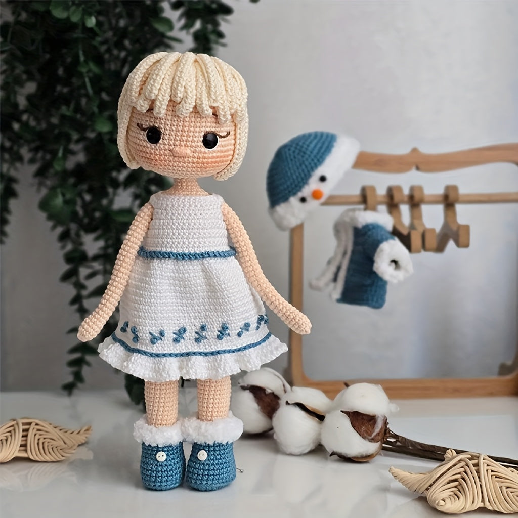 1 Set Princess Beginner Crochet Kit with Step-by-Step Text Tutorial - Adult DIY Crochet Doll, Cute Spring & Summer Home Decor, Ideal Birthday & Valentine'S Gift, All-Season Crafting, Seasonal Craft Kit|Playful Design|Detailed Instructions, Crochet Crafts