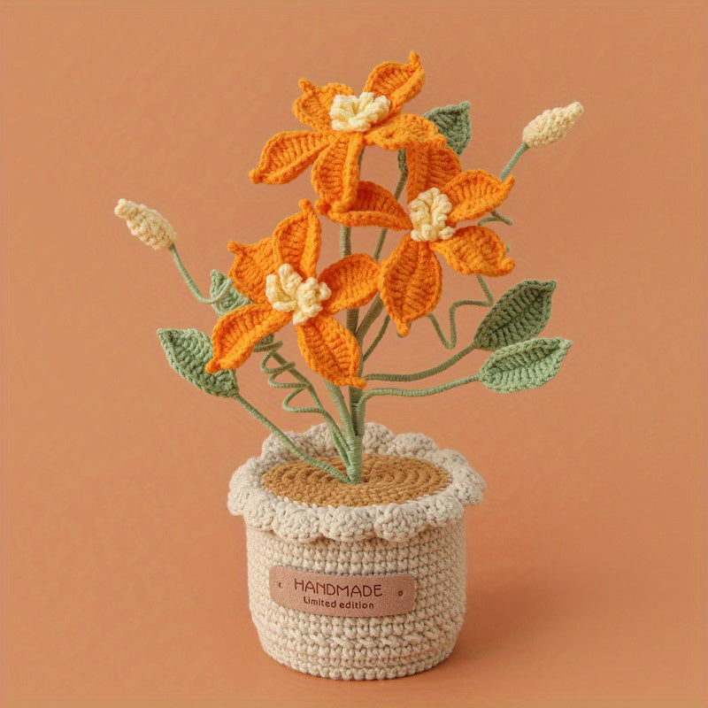Handwoven Fairy Clematis New House Tea Room Office Home Decoration