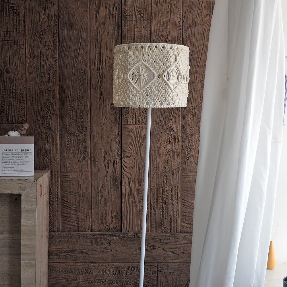 Bohemian Style Macrame Hand Woven Lampshade Home Decorative Handmade Lamp Shade