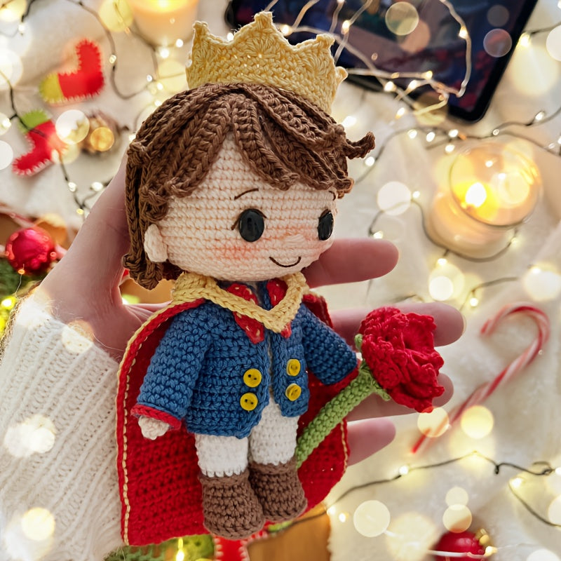Beginner Boy Crochet Kit - One-piece Complete Crochet Kit,Including yarn、Hook、Pattern and English Manual Tutorial - Four Seasons DIY Handmade Toy Making Kit
